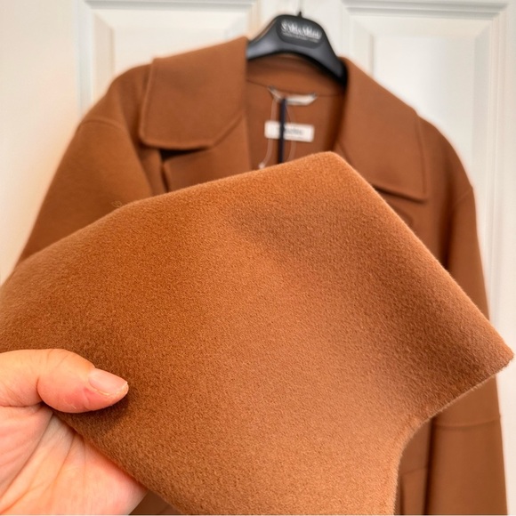 Retail$ 1,360 NWT 'S Max Mara Double Breasted Virgin Wool Pea Coat Sz:US8 - Picture 11 of 17
